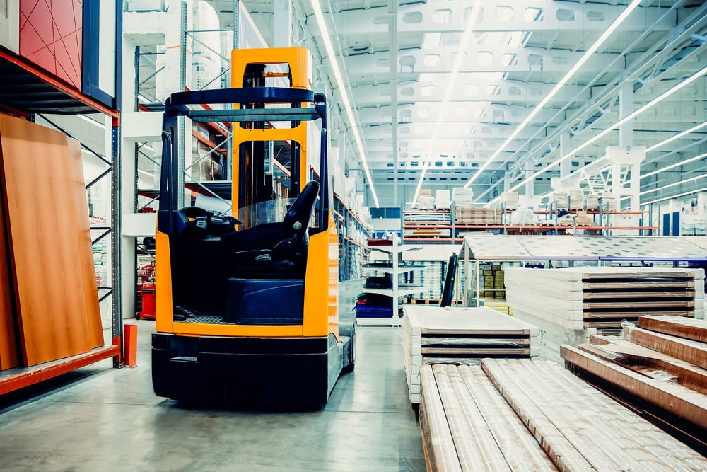 A forklift truck